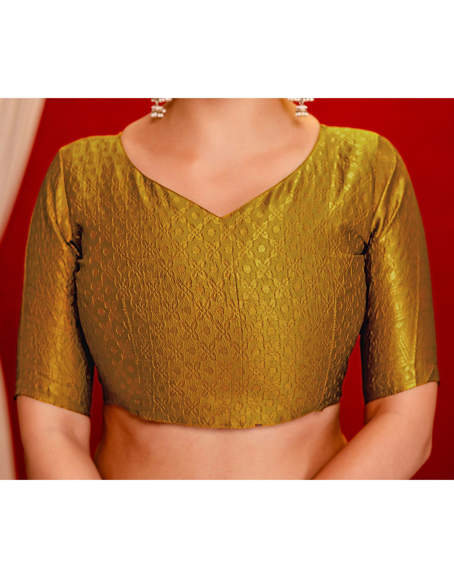 Mustard Yellow Silk Woven Banarasi Saree