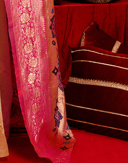 Pista Green Silk Woven Paithani Saree