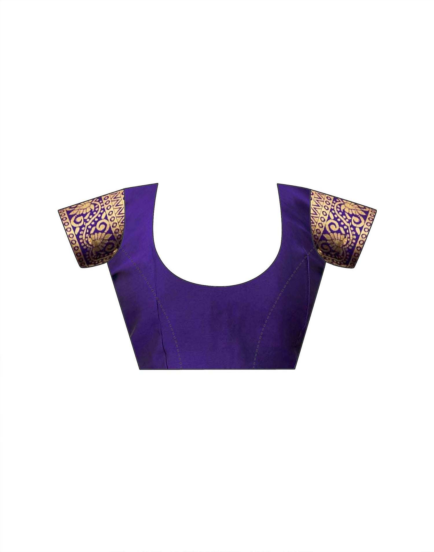 Purple Silk Woven Banarasi Saree