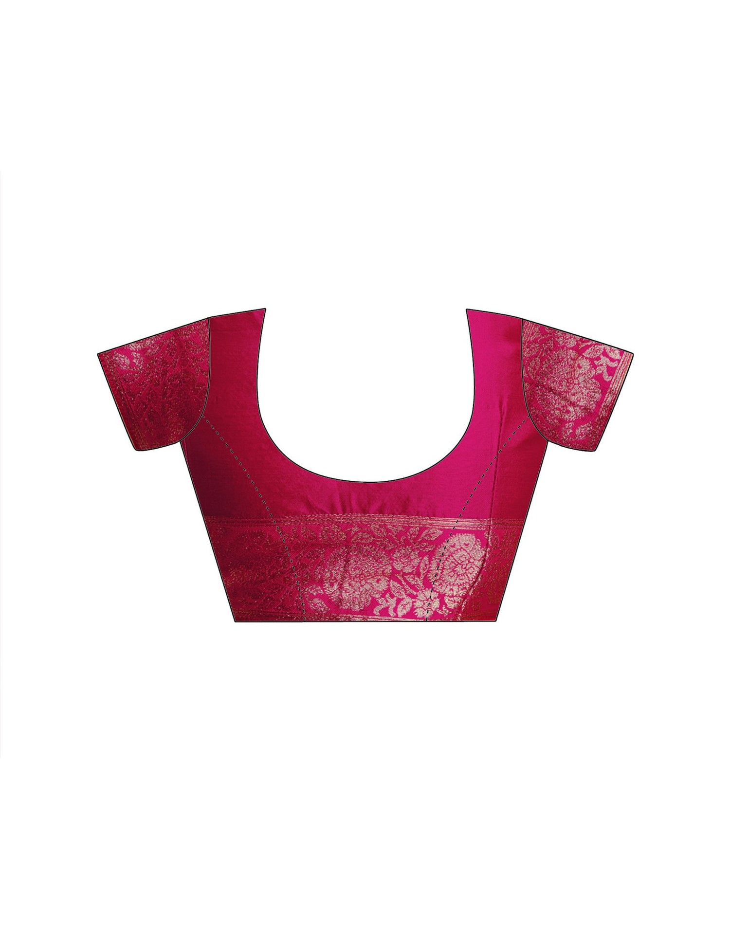 Navy Blue Silk Woven Banarasi Saree