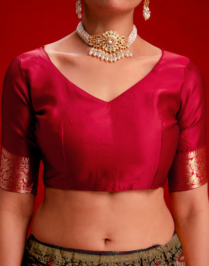 Black Silk Woven Banarasi Saree