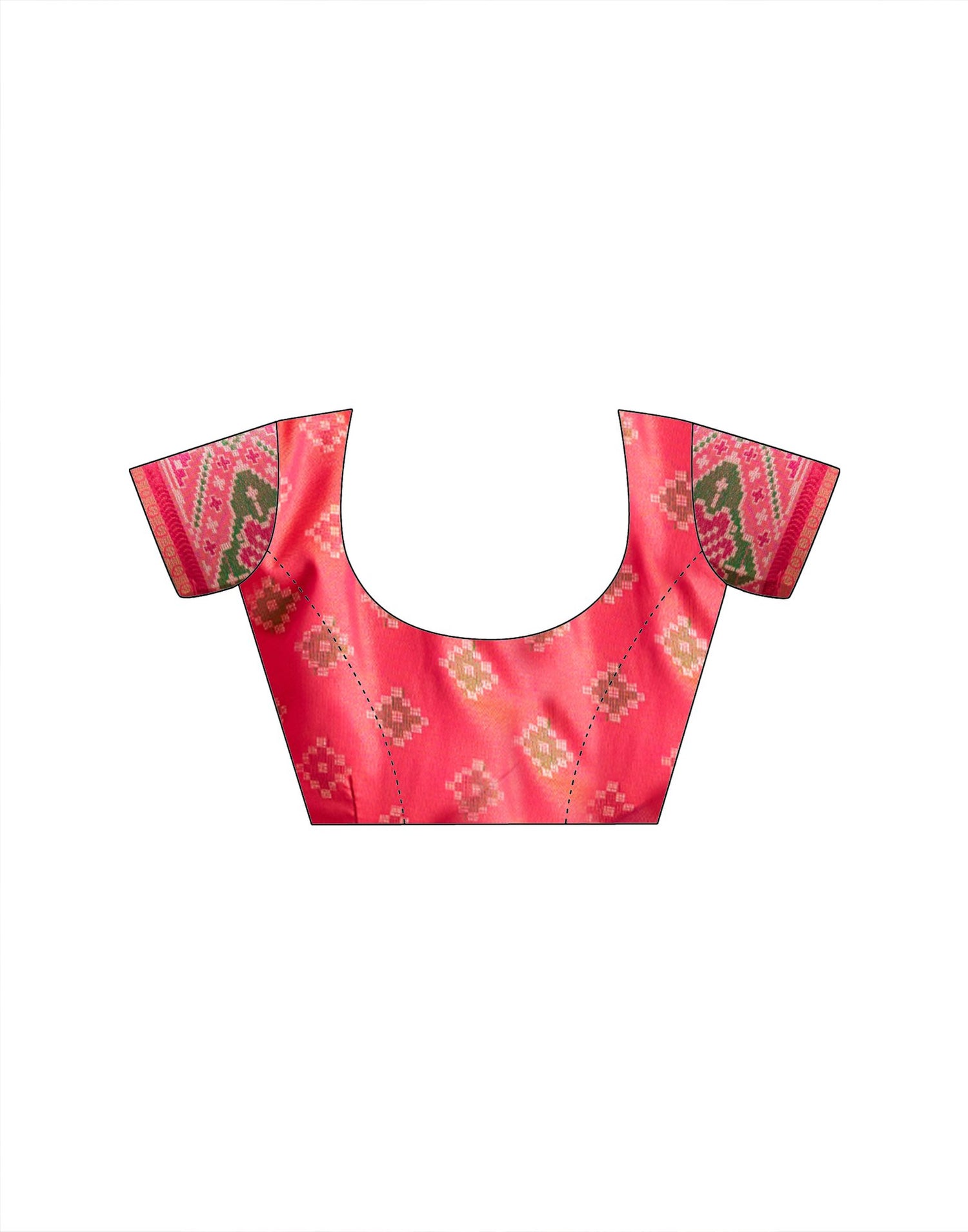 Mustard Yellow Silk Woven Patola Saree