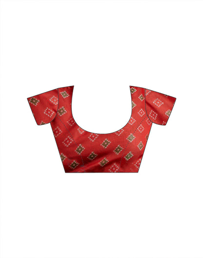 Rama Blue Silk Woven Patola Saree