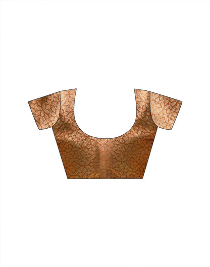 Copper Tissue Silk Woven Saree