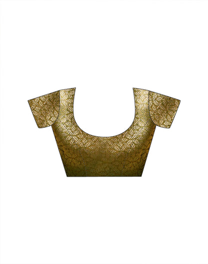 Moss Green Tissue Silk Woven Saree