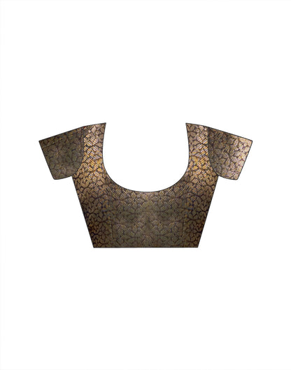 Grey Tissue Silk Woven Saree