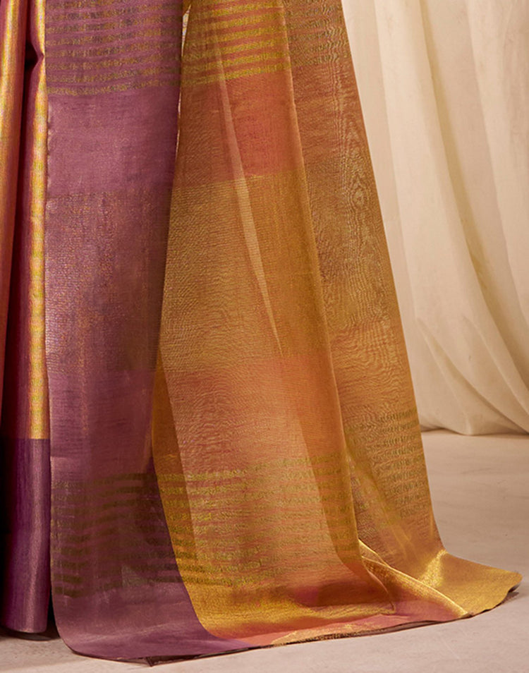 Gold Tissue Silk Woven Saree