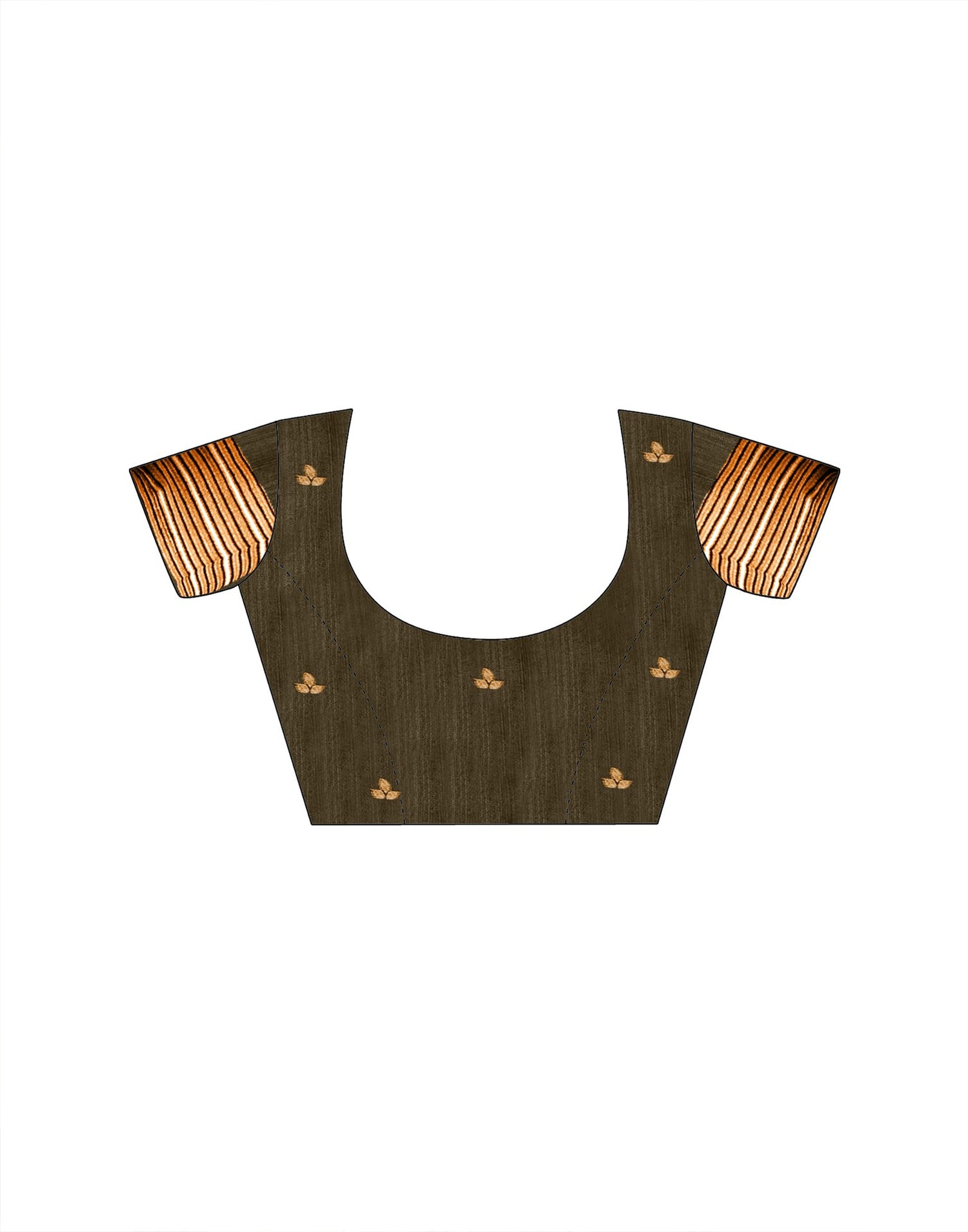 Yellow Silk Woven Printed Saree