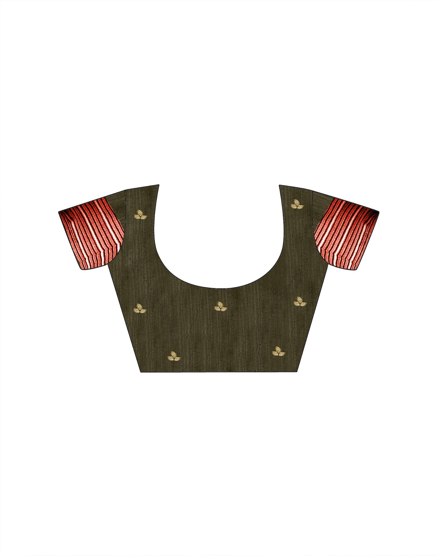 Grey Silk Woven Printed Saree