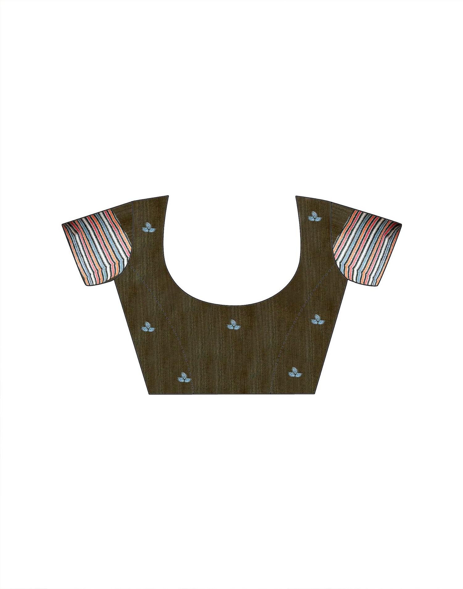 Light Blue Silk Woven Printed Saree