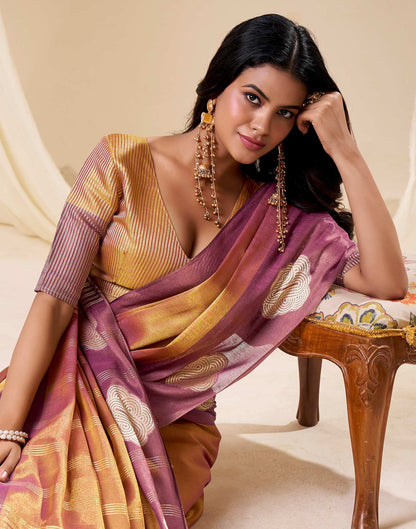 Gold Tissue Silk Woven Saree