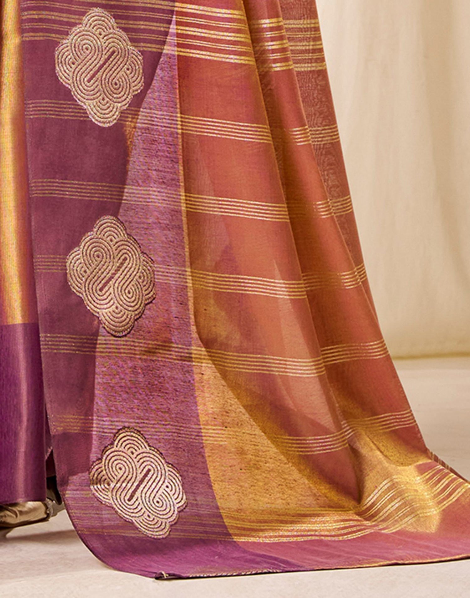 Gold Tissue Silk Woven Saree