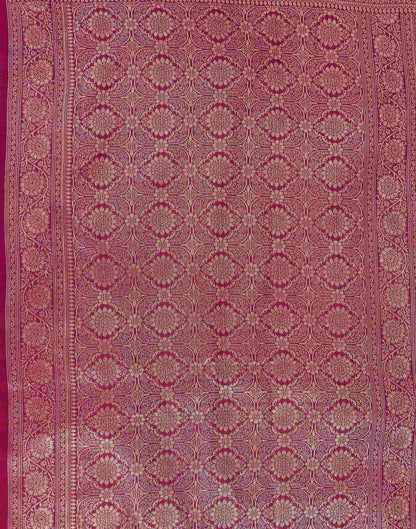 Parrot Green Shimmer Silk Woven Banarasi Saree