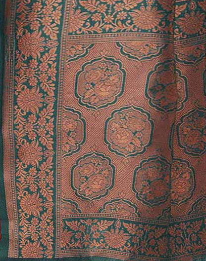 Maroon Shimmer Silk Woven Banarasi Saree