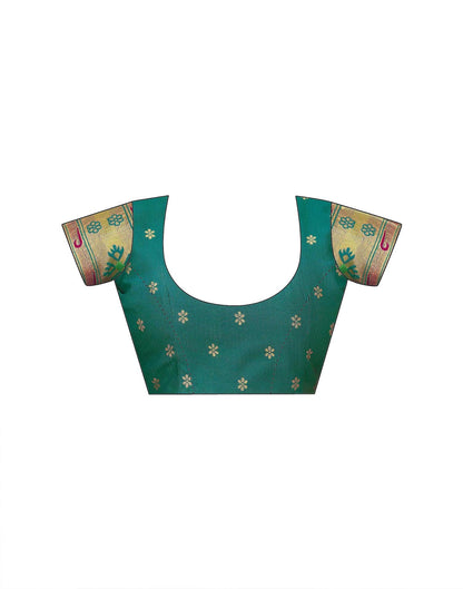 Magenta Shimmer Silk Woven Paithani Saree