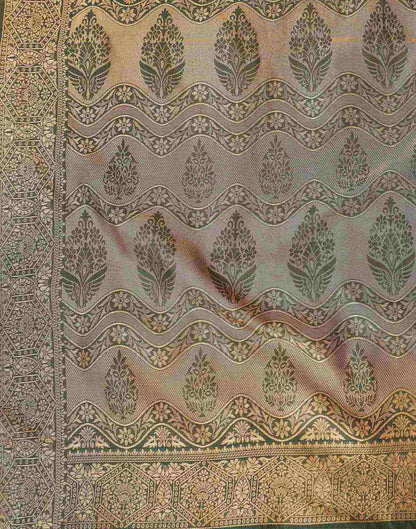 Pink Shimmer Silk Woven Banarasi Saree