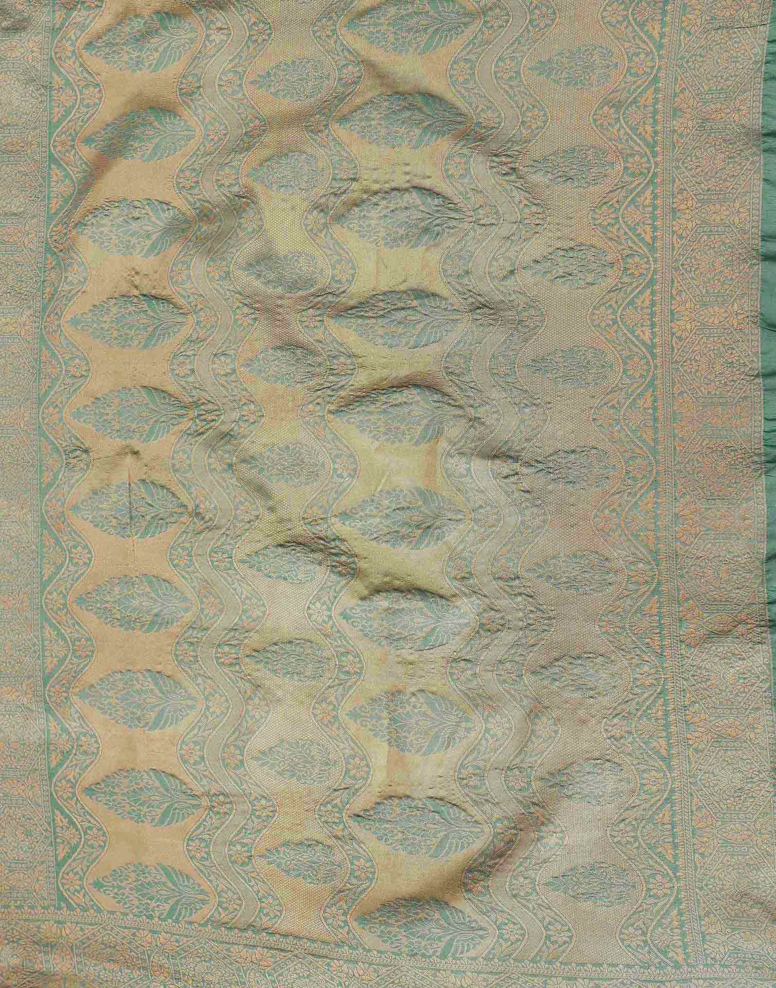 Rani Pink Shimmer Silk Woven Banarasi Saree