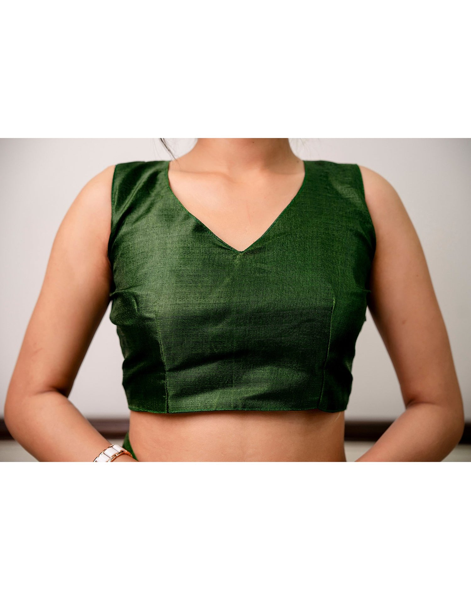 Green Khadi Bandhani Printed Saree 