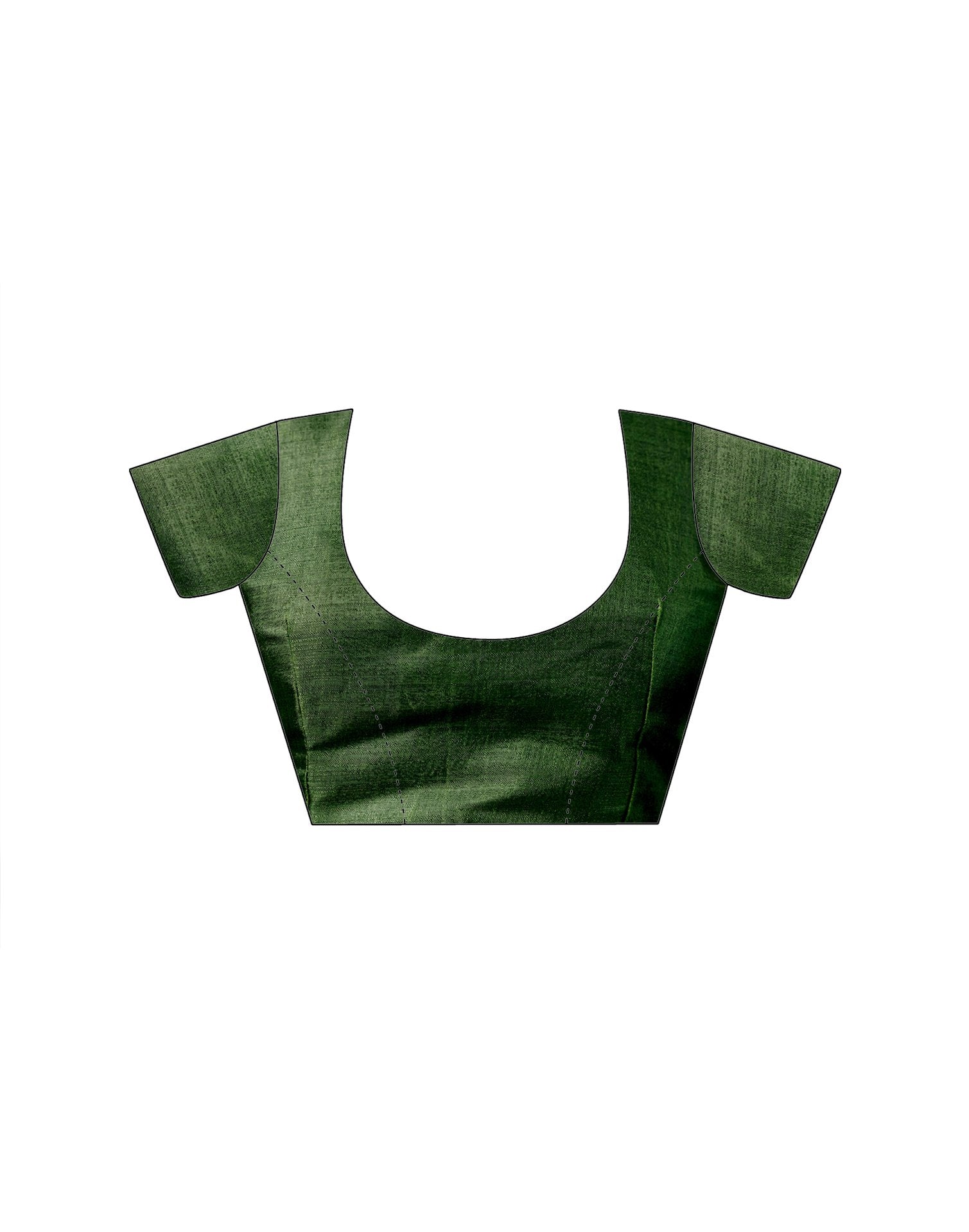 Green Khadi Bandhani Printed Saree 