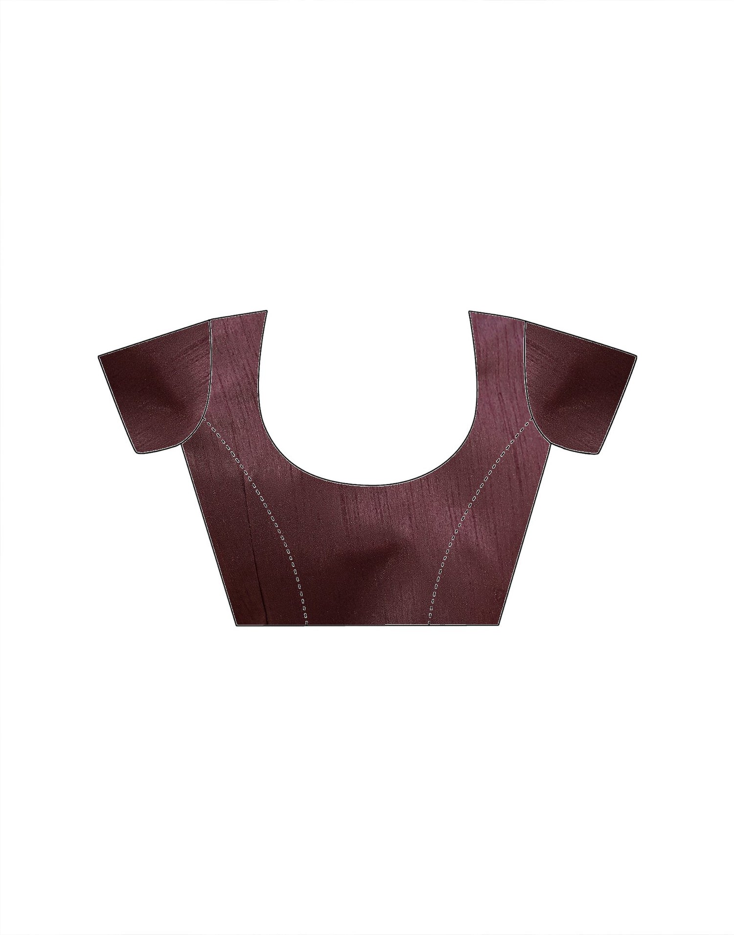 Maroon Chiffon Foil Printed Saree