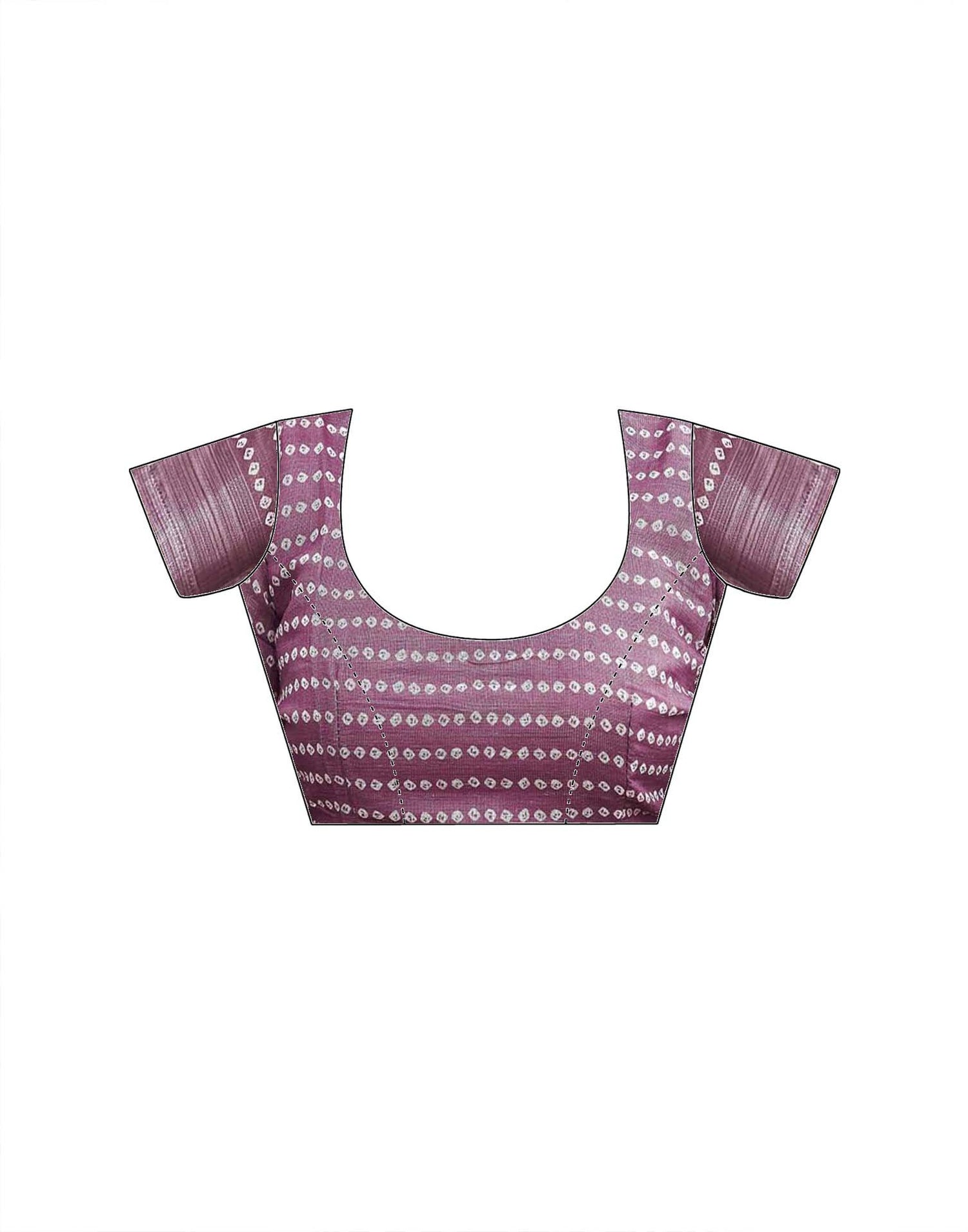 Mauve Linen Printed Saree 