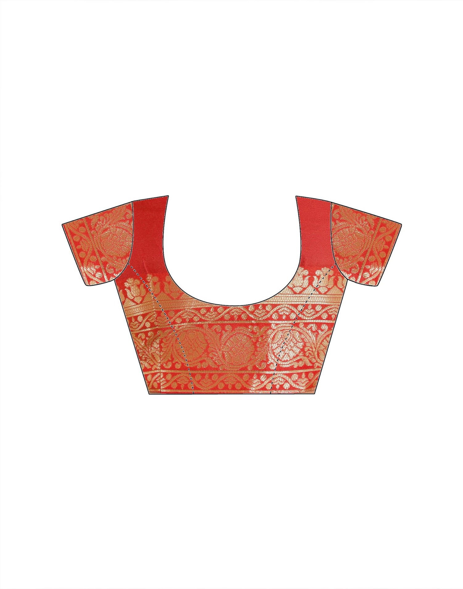 Red Silk Woven Banarasi Saree