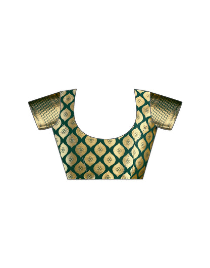 Green Silk Woven Banarasi Saree