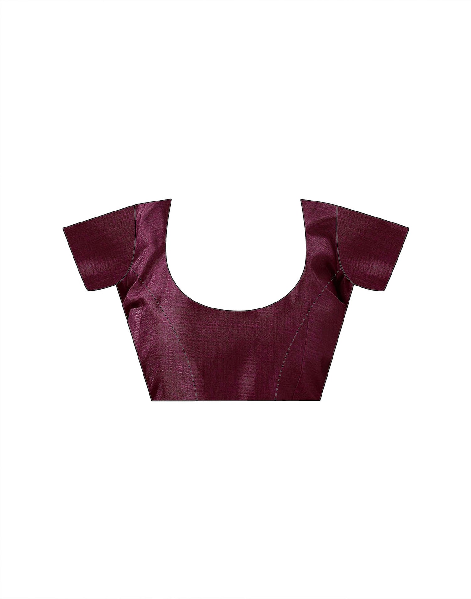 Dark Magenta Khadi Floral Printed Saree