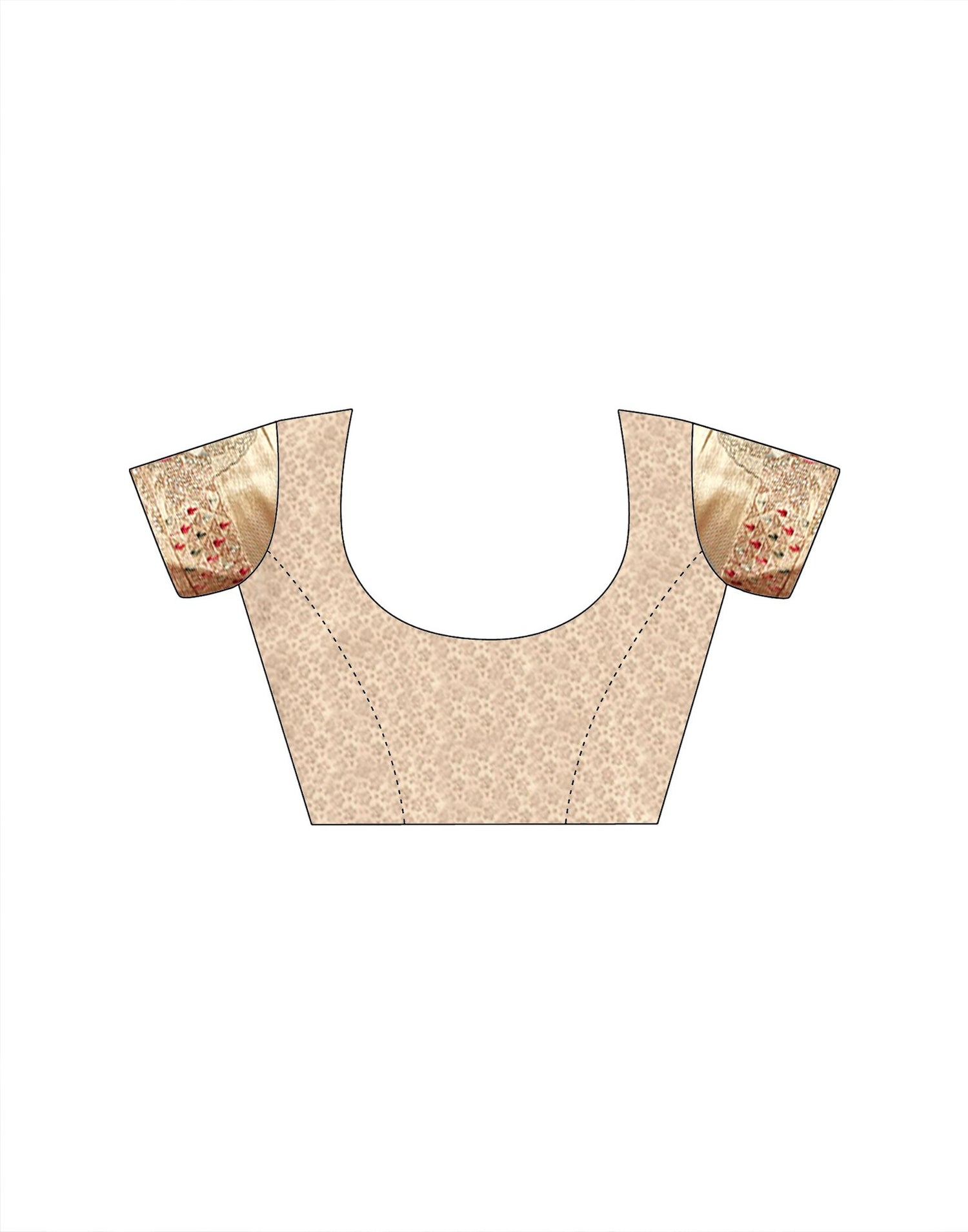 Beige Silk Woven Embroidery Stone Work Embellished Saree