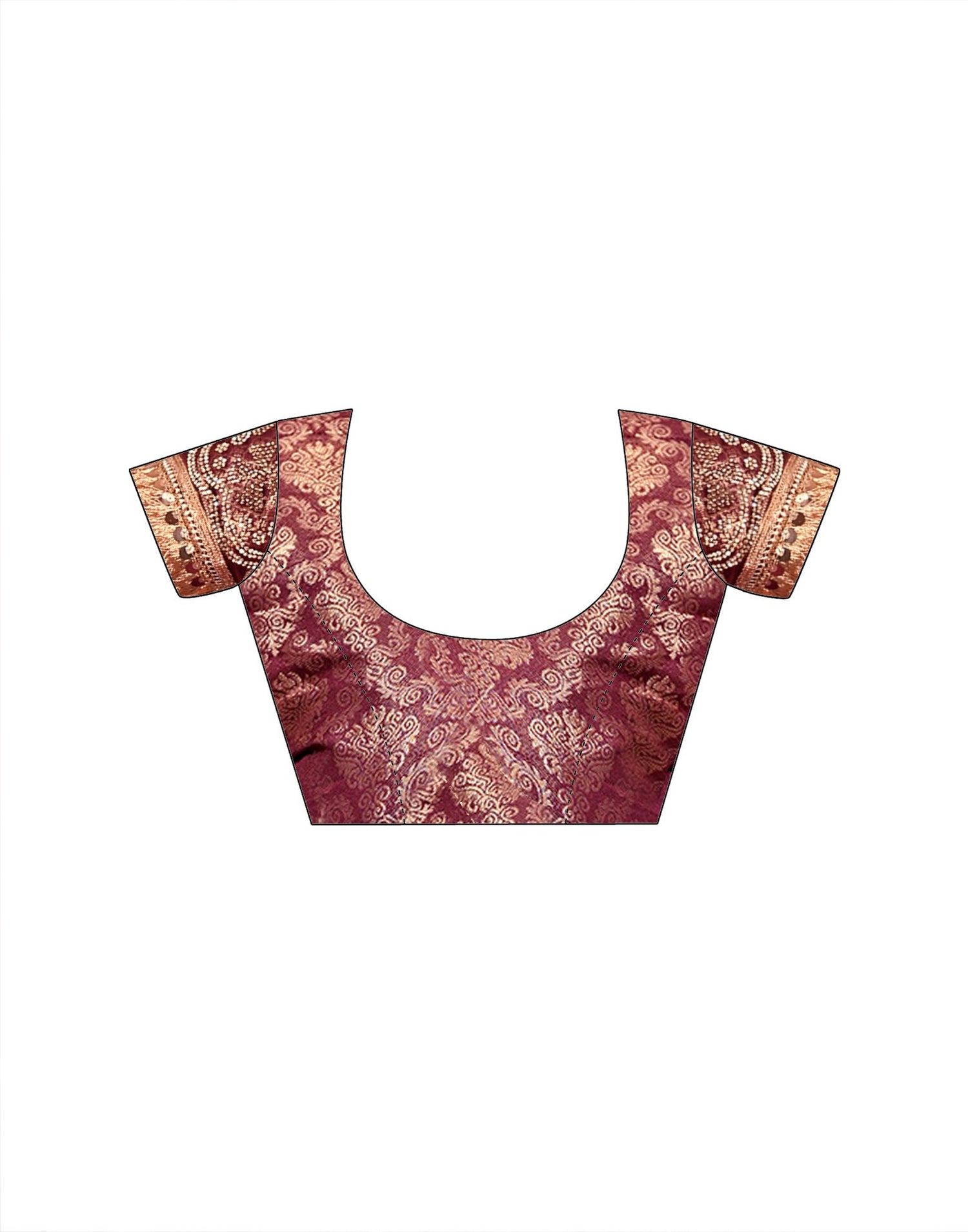 Purple Silk Woven Banarasi Saree