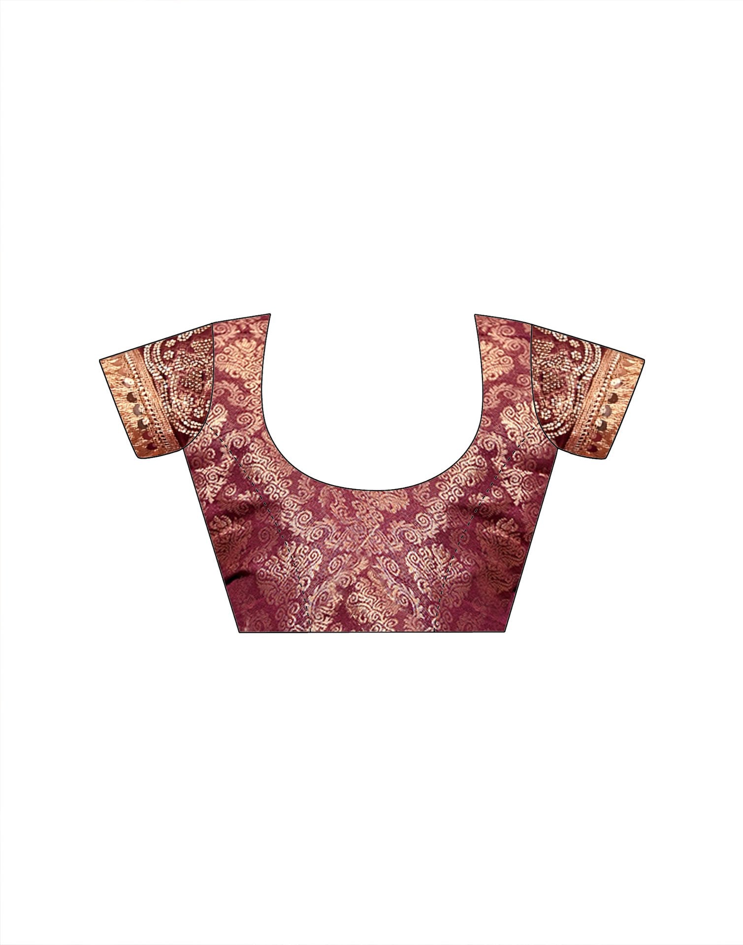 Purple Silk Woven Banarasi Saree