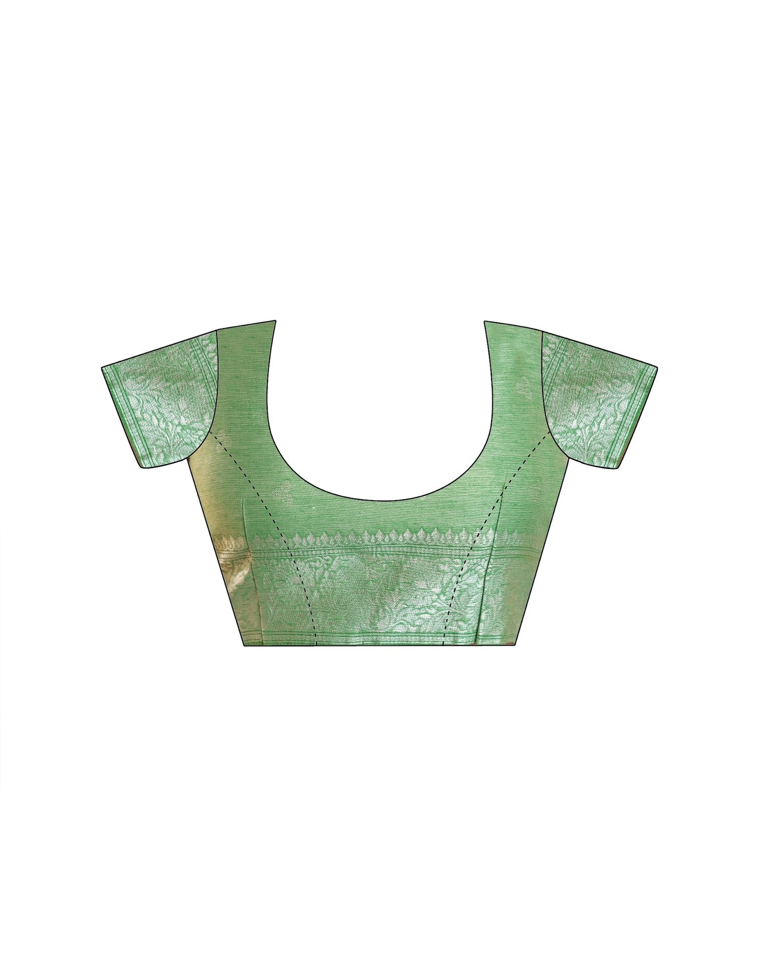 Mint Green Silk Woven Banarasi Saree