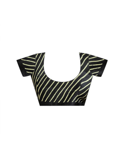 Pista Green Khadi Printed Saree