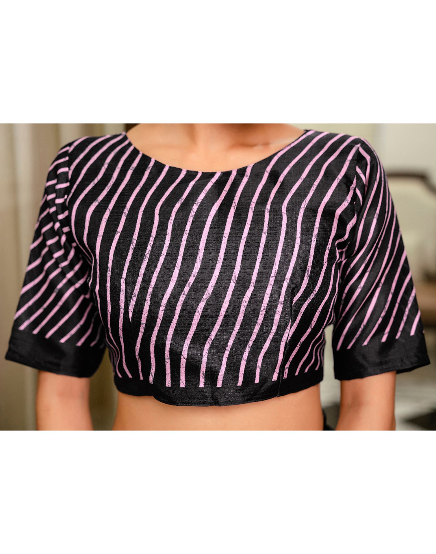 Light Pink Khadi Printed Saree