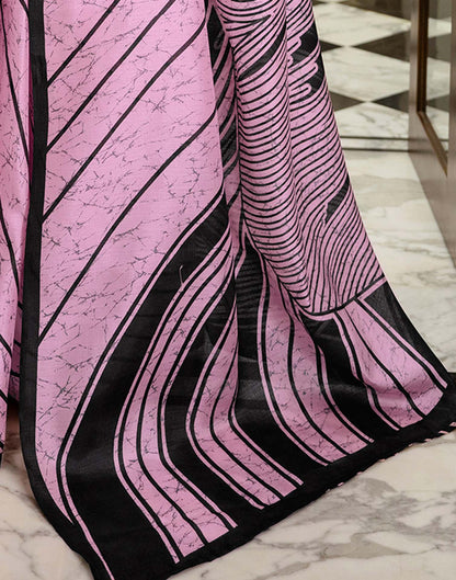 Light Pink Khadi Printed Saree