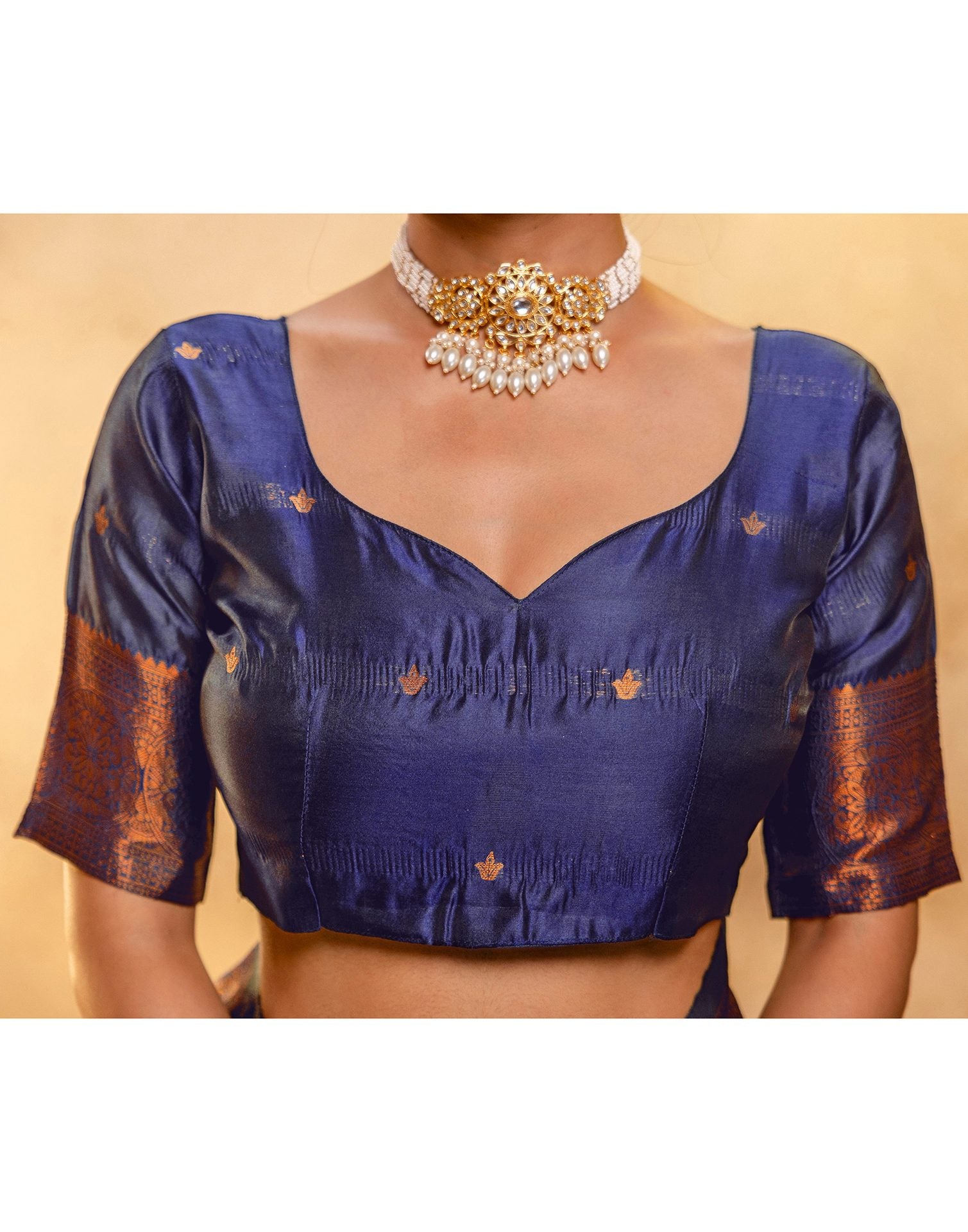 Teal Green Silk Woven Kanjivaram Saree