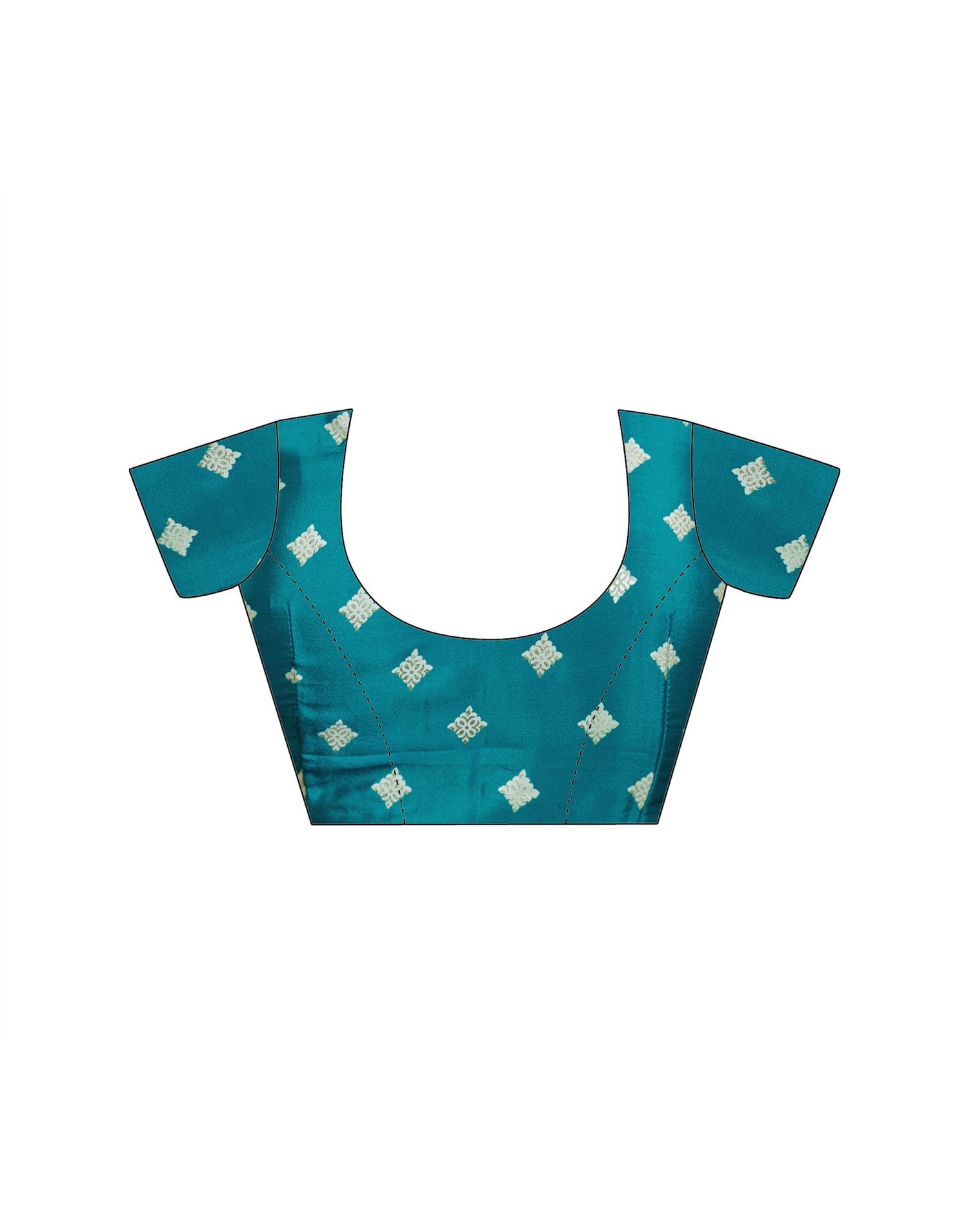 Light Mint Blue Crepe Silk Foil Printed Saree