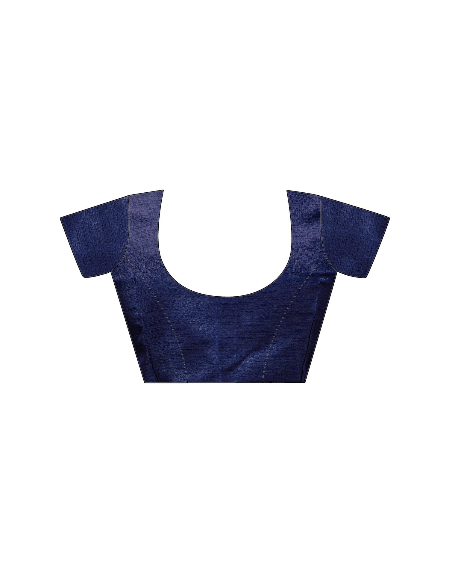 Blue Khadi Polka Dot Printed Saree