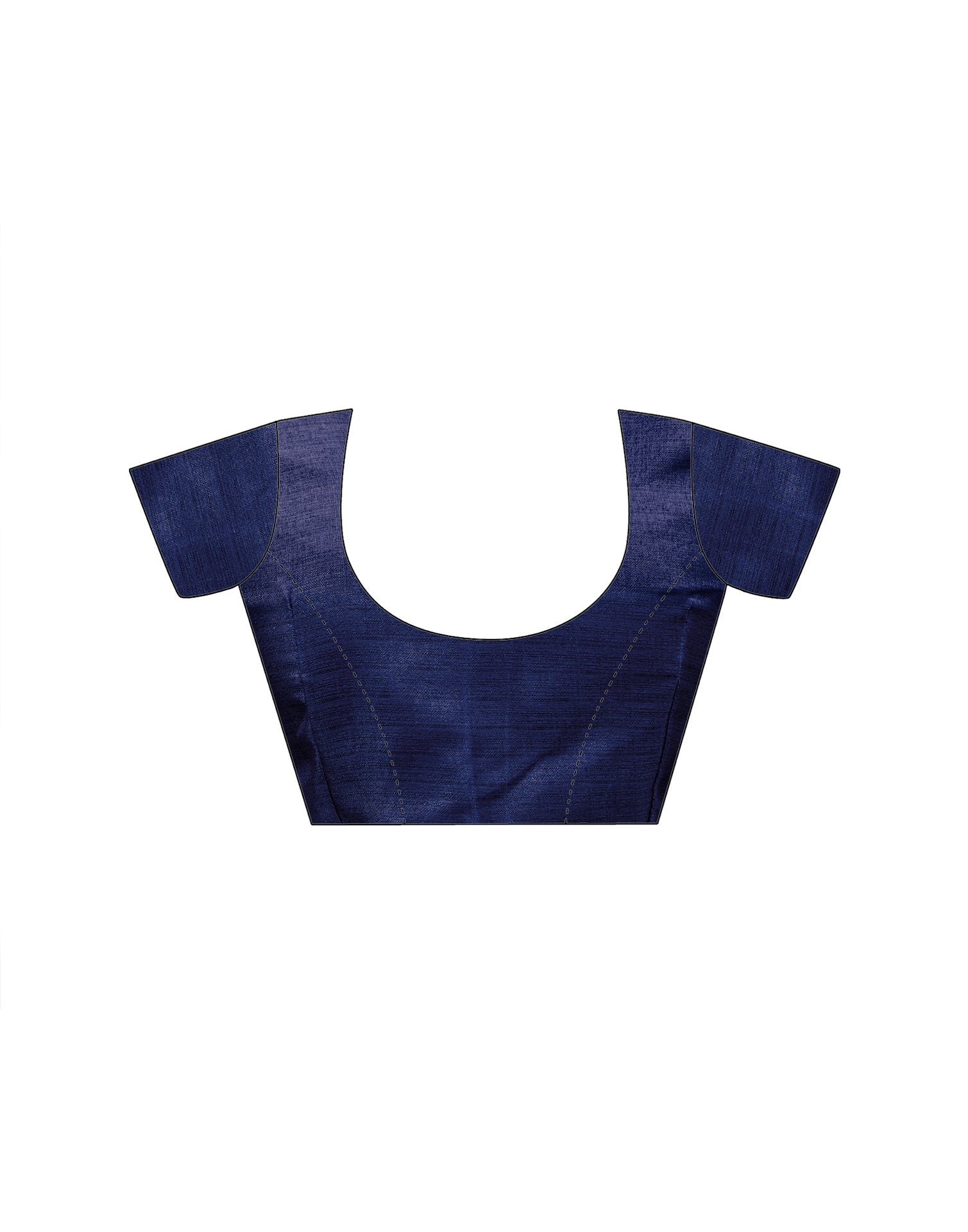 Blue Khadi Polka Dot Printed Saree