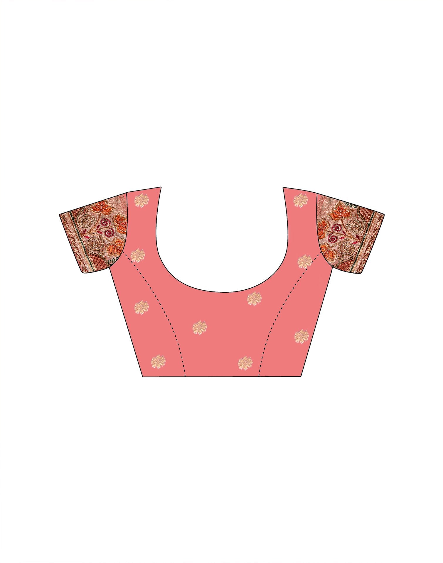 Light Pink Silk Woven Embroidery Stone Work Banarasi Saree