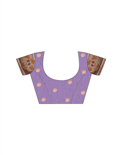 Dark Mauve Silk Woven Embroidery Stone Work Banarasi Saree