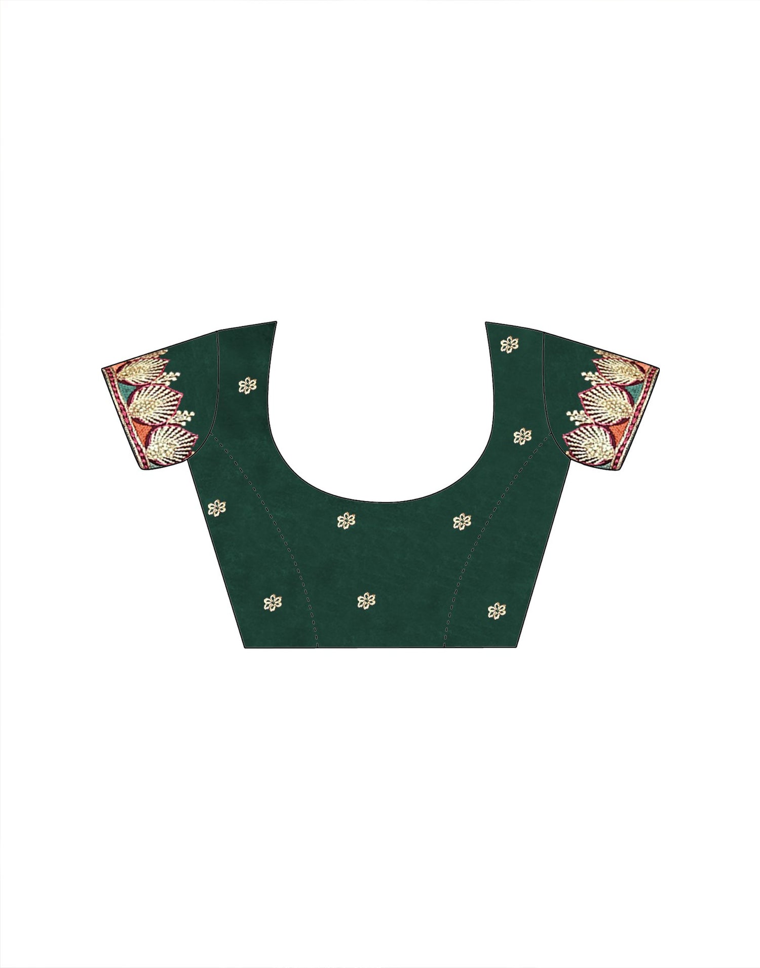 Green Tissue Silk Stone Work Embroidery Saree