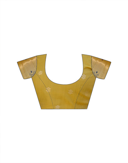 Yellow Cotton Woven Paithani Saree