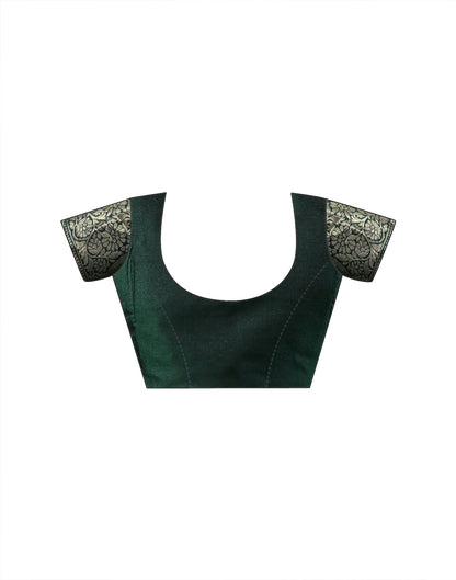 Green Silk Woven Banarasi Saree