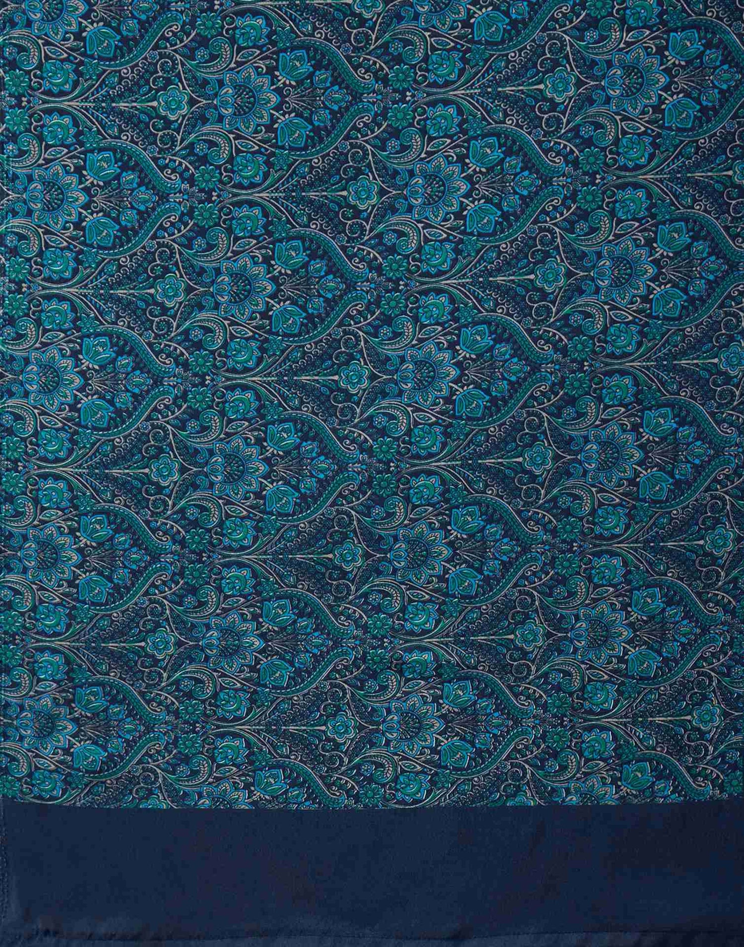 Light Blue Crepe Silk Printed Saree
