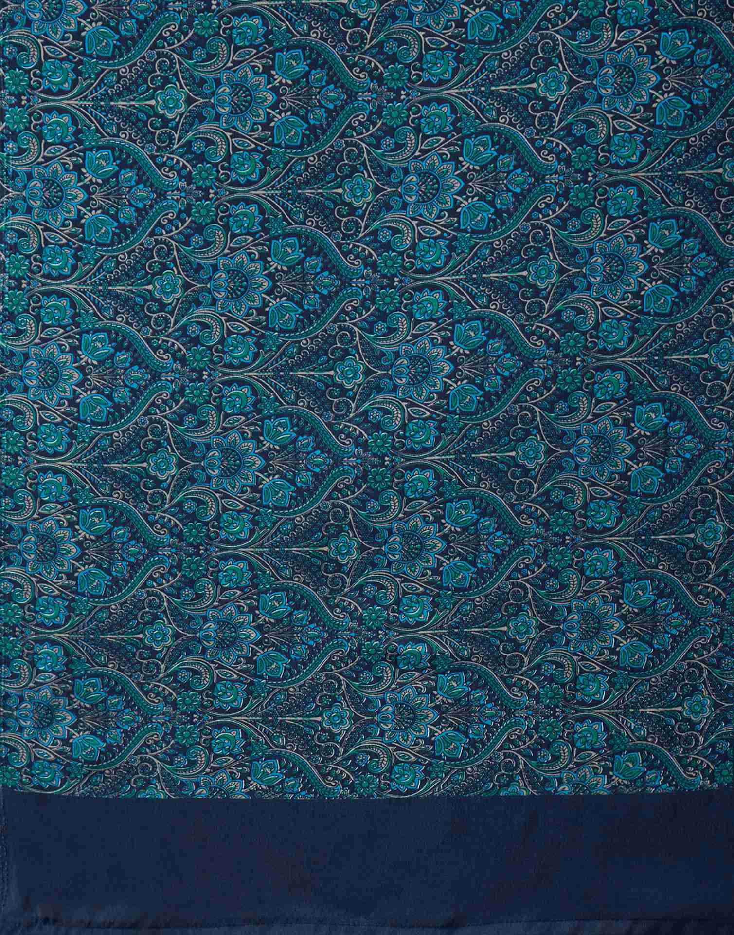 Light Blue Crepe Silk Printed Saree