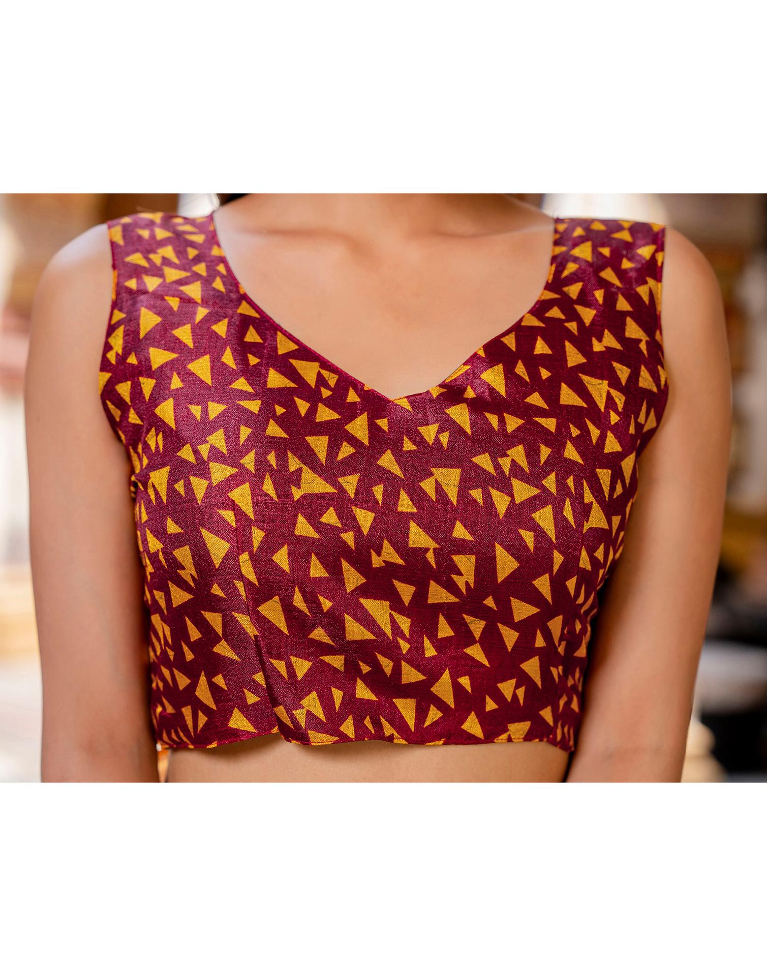 Mustard Khadi Printed Saree