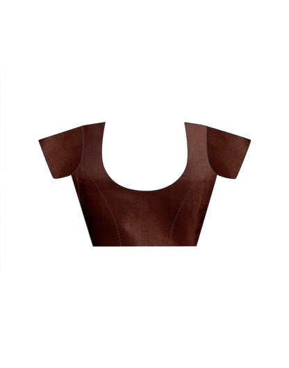 Beige Khadi Printed Saree