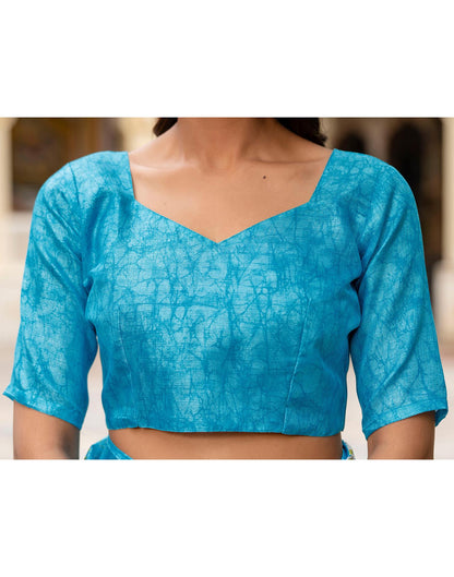 Off White Khadi Printed Saree