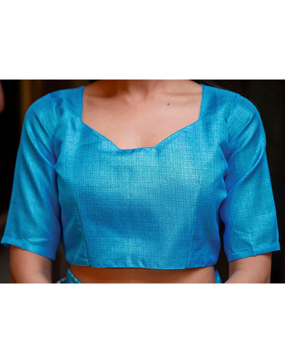 White Khadi Printed Saree